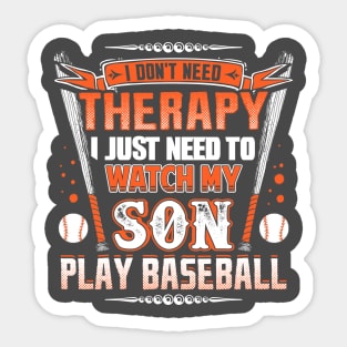 Proud Baseball Dad Sticker